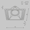Встраиваемый светильник Maytoni Dot DL042-01-SQ-B