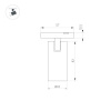 Трековый магнитный светильник Arlight MAG-MICROCOSM-SPOT-R35-5W Warm2700 (BK, 36 deg, 24V) 055468