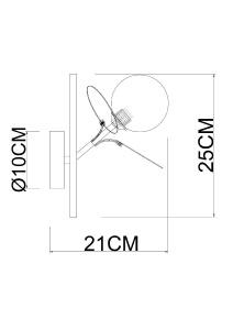 Бра Arte Lamp Peacock A1369AP-1MD