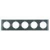 Рамка 5-местная Stekker Мия PFR00-3005-05 черный бархат 50465