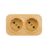 Розеточный блок двойной с/з Legrand Quteo 782293