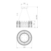 Подвесная люстра Bogates Marvel 90370/1 Strotskis a065694