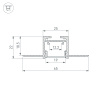 Профиль Arlight SL-LINIA20-FANTOM-2500 BLACK 039071