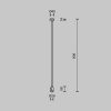 Крепление потолочное одинарное Maytoni Flarity TRA159C-SL1-PT