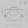 Встраиваемый светильник Maytoni Technical Share DL126-GX53-SQ-B