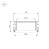 Профиль Arlight FLOOR60-H26-3000 ANOD BLACK 046414