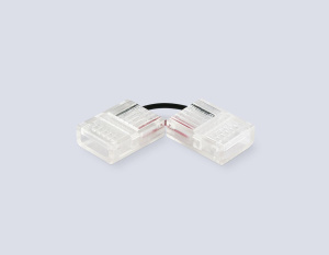 Соединитель угловой Ambrella Light Illumination COB 12/24V для лент 12mm (2 конт.) (10шт. в комплекте) GS6871