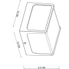 Уличный настенный светильник Arte Lamp Lancia A6418AL-1BK