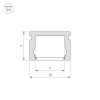 Профиль Arlight PIK-1007-2000 ANOD 023856