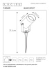 Грунтовый светильник Lucide Taylor 09832/01/30