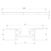 Шинопровод встраиваемый однофазный Elektrostandard Track Rail WH Recessed 4690389178535