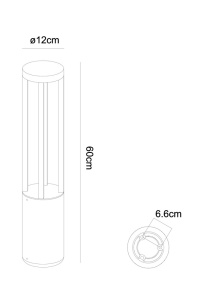 Ландшафтный светильник Arte Lamp Carcassa A4666PA-1BK