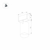 Трековый светильник для магнитного шинопровода Arlight Mag-Spot-25-R120-12W Day4000 033241