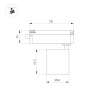 Трековый однофазный светильник Arlight LGD-DYKE-2TR-R60-8W Warm3000 (WH, 20 deg, 230V) 052150