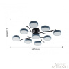 Потолочная люстра Arte Milano Ferrara 256606/8+1 Bk/Gr