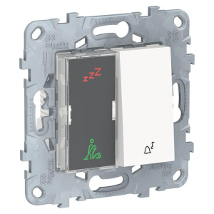 Дисплей гостиничного номера и кнопочный звонок Schneider Electric Unica New NU577718