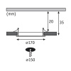 Встраиваемый светодиодный светильник Paulmann Quality Line Panel 92074