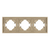 Рамка пластиковая на 3 поста Arlight FRM-TENDO-SFPL-3-GD 054651