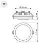 Встраиваемый светильник Arlight LTD-95SOL-10W Warm White 017985