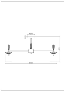 Люстра на штанге Arte Lamp Waverley A4102PL-8PB