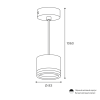 Подвесной светильник Wolta Luce WSL-GX53/P06BL