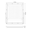 Прожектор Uniel ULF-F51D-300W/6500K IP65 200-240V GREY UL-00012762
