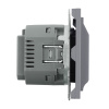 Выключатель карточный Stekker Эмили RSW40-5114-10 платиново-серый, soft touch 50699