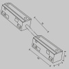 Коннектор питания прямой гибкий Maytoni Magnetic track system Exility TRA034CPC-42B-5-1