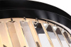 Подвесная люстра Delight Collection 1920s Odeon KR0387P-6B/P black/clear