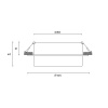 Встраиваемый светильник Hesby Lighting Nimbus HSBL_0127