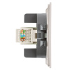 Розетка компьютерная 1-местная RJ-45 (механизм) Stekker Мия RST00-3117-08 50480