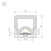 Силиконовый профиль Arlight WPH-FLEX-2020-TOP-S13-10m WHITE (Силикон) 062835