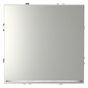 Проходной переключатель одноклавишный с подсветкой Voltum S70 VLS010405 (сталь)