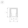 Алюминиевый профиль Arlight SL-Mini-8-3000 Anod 036031