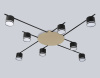 Потолочный светильник Ambrella Light Comfort Style GX53 FL51760