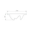 Экран асимметричный Arlight SL-LINE-W20-2500 (Пластик) 033746(1)