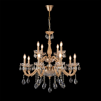 Подвесная люстра Crystal Lux ELIZABETH SP8+4 BRASS