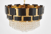 Подвесная люстра Lumina Deco LDP 7045-600 BK+GD