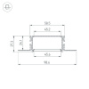 Профиль Arlight FANTOM-BENT-W49-TOP-2000 ANOD 046429
