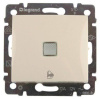 Выключатель кнопочный одноклавишный Legrand Valena 10A 250V с подсветкой Звонок слоновая кость 774115