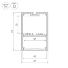 Профиль Arlight SL-LINE-4970-2500 ANOD 047166