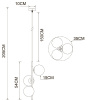 Подвесной светильник Arte Lamp Alcor A2224SP-3BK