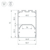 Алюминиевый профиль Arlight LINE-S-5075-2500 WHITE 041851