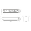 Блок розеток МХ-107 (3 секции, 2 USB и RJ-45) Mebax 00-00001185