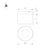 Трековый магнитный светильник Arlight MAG-MICROCOSM-POINT-R60-5W Warm3000 (BK, 36 deg, 24V) 043256