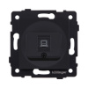 Розетка Ethernet RJ45 Cat.6, черный матовый Kollinger REA-018BM для Aspekt, Eleganz, Reflex