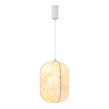 Подвесной светильник Arlight SP-SETA-HANG-L410х300-7W Warm2700 (WH, 320 deg, 230V) (IP20, Натуральный шелк) 056883