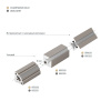 Профиль с экраном Arlight SL-KANT-H10-ROTATE-2000 IRON GREY (Алюминий+пластик) 055331