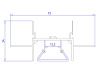 Алюминиевый профиль Ambrella Light Alum Profile GP4000AL