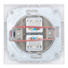 Розетка двойная компьютерная RJ45 скрытой установки IP20, белая "Дельта" General 477231